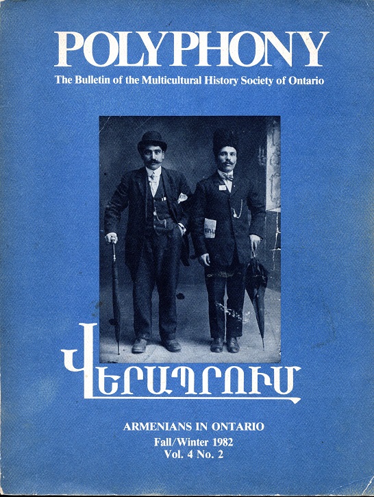 Polyphony - The Bulletin of the Multicultural History Society of Ontario --- Cliquer pour agrandir
