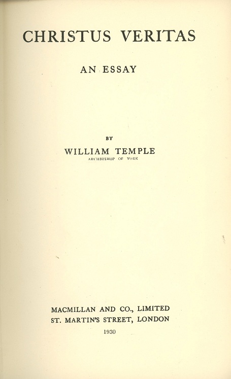 William TEMPLE --- Cliquer pour agrandir