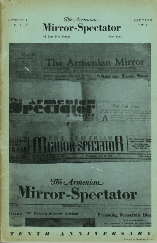 The Armenian Mirror-Spectator --- Cliquer pour agrandir
